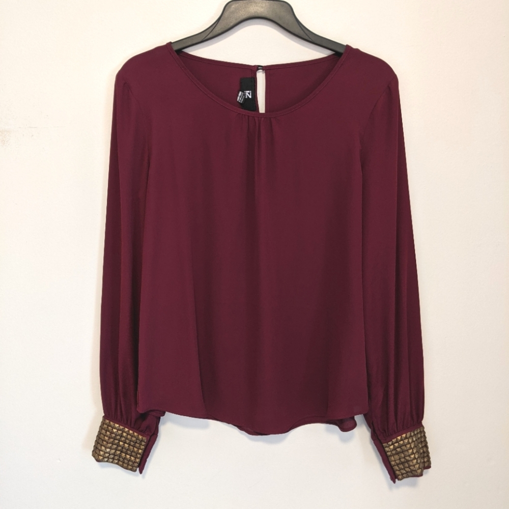 Burgundy blouse